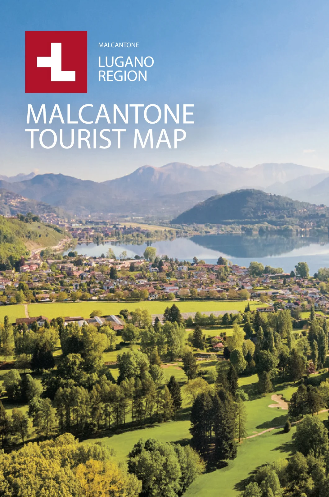 Mappa turistica del Malcantone, regione di Lugano